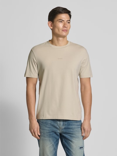 BOSS Orange Regular Fit T-Shirt aus Baumwoll-Mix Sand 4