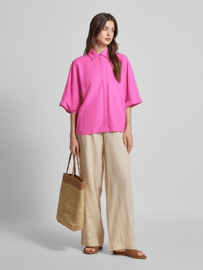 Jake*s Collection Blouse met 3/4-mouwen Felroze - 1