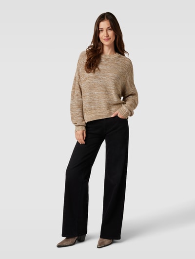 Esprit Gebreide pullover in gemêleerde look Beige - 1