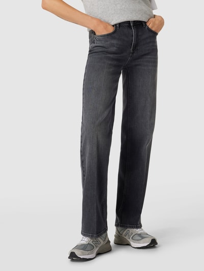 Raffaello Rossi Straight Fit Jeans mit Stretch-Anteil Modell 'Kira long' Graphit 4