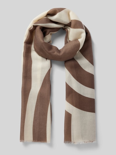 Someday Sjaal met franjes, model 'Bailee' Taupe - 1