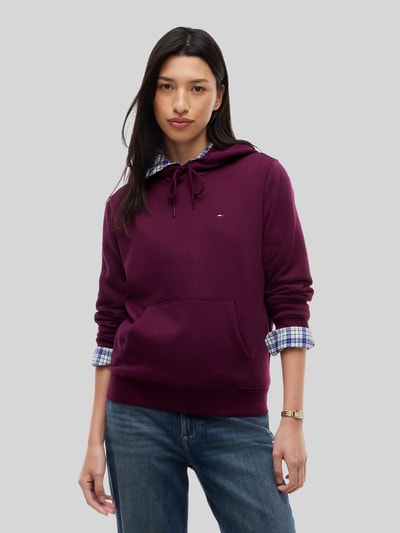 Tommy Jeans bluza z kapturem o kroju regular fit z subtelnym wyhaftowanym logo Bordowy 4