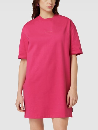 Marc O'Polo DENIM Minikleid mit Label-Print Fuchsia 4