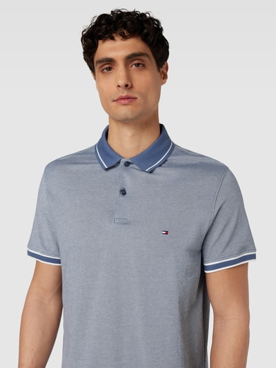 Tommy Hilfiger Poloshirt mit Logo-Stitching Rauchblau 3