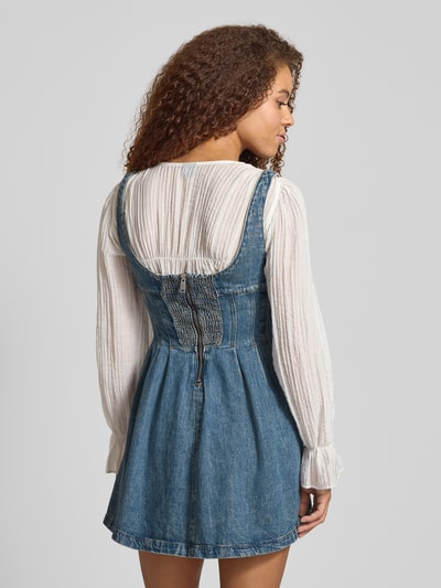 Tommy Jeans Sukienka casualowa taliowana z czystej bawełny Jeansowy niebieski 5