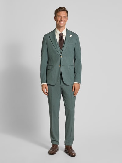 MCNEAL Spodnie do garnituru z fakturowanym wzorem Limonkowy 1