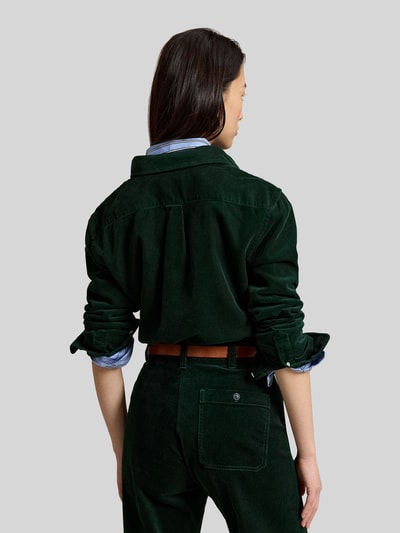 Polo Ralph Lauren Regular Fit Hemdbluse aus reiner Baumwolle Dunkelgruen 5