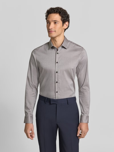 OLYMP No. Six Super Slim Fit Businesshemd aus Baumwoll-Mix Sand 4