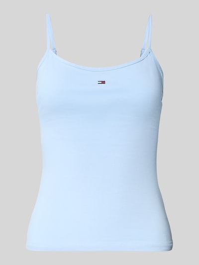 Tommy Jeans slim fit tanktop van katoenmix Lichtblauw - 2