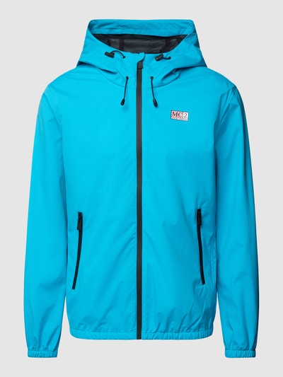 MC2 Saint Barth Windbreaker mit Label-Detail Modell 'KAURIS' Neon Blau 2