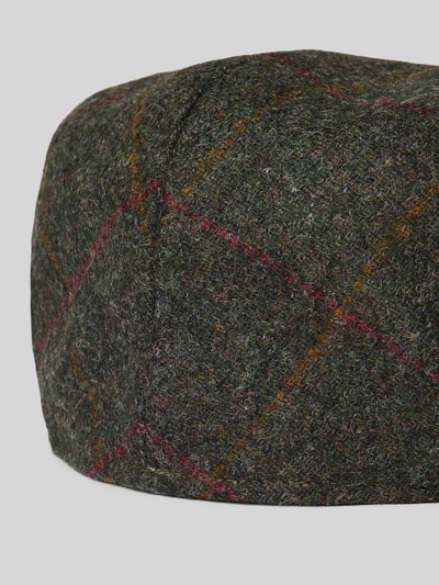 Barbour Schiebermütze aus reiner Wolle Oliv 2