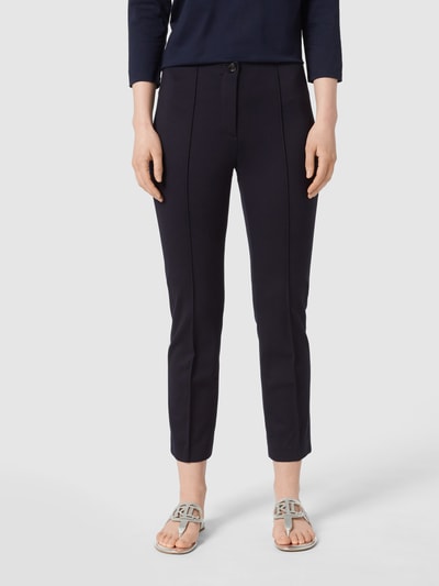 Marc Cain Stoffen broek met elastische band Marineblauw - 4