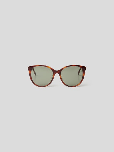 Saint Laurent Unisex Sonnenbrille mit feinen Bügeln Gold 2