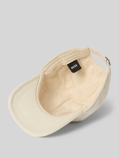 BOSS Basecap aus Cord Modell 'ZED' Offwhite 3