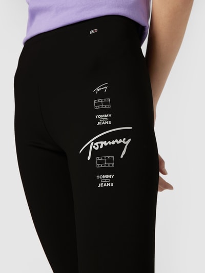 Tommy Jeans Leggings mit Label-Prints Black 3