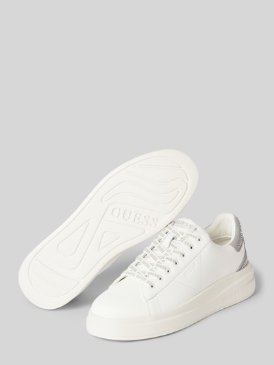 Guess Sneaker aus Leder-Mix Modell 'ELBINA' Weiss 4