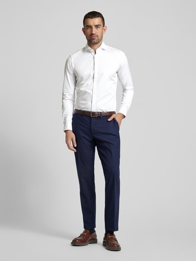 JOOP! Collection Slim Fit Business-Hemd mit Haifischkragen Modell 'Pares' Weiss 1