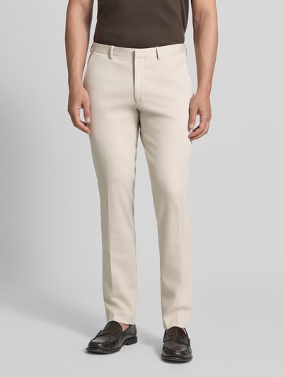 MCNEAL Slim Fit Hose aus Viskose-Mix Modell 'Harold' Beige 4