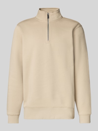 Only & Sons Regular Fit Troyer aus Baumwoll-Mix Modell 'CERES' Beige 2