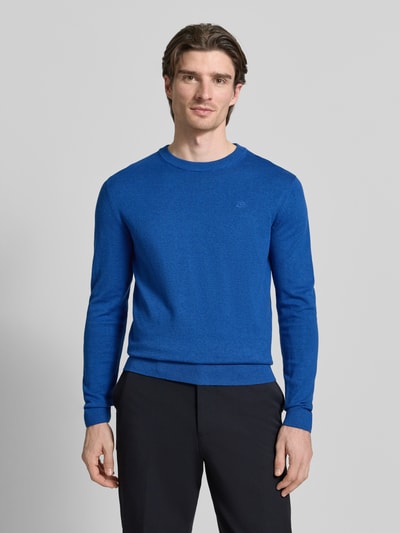 Tom Tailor Regular Fit Strickpullover aus reiner Baumwolle Royal 4