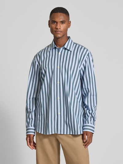 SELECTED HOMME Relaxed fit vrijetijdsoverhemd van puur katoen, model 'RLXHENRIC' Donkergroen - 4