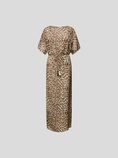 Tory Burch Maxikleid mit Animal-Print Mittelbraun 2