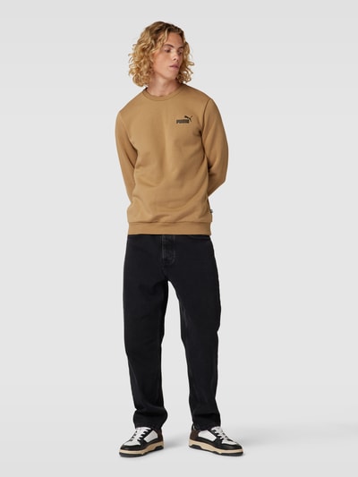 PUMA PERFORMANCE Sweatshirt mit Label-Print Camel 1