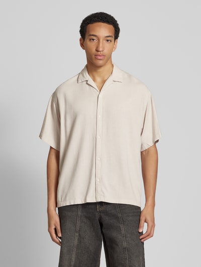 Jack & Jones Relaxed Fit Freizeithemd aus Viskose-Leinen-Mix Modell 'WAYNE' Offwhite 4