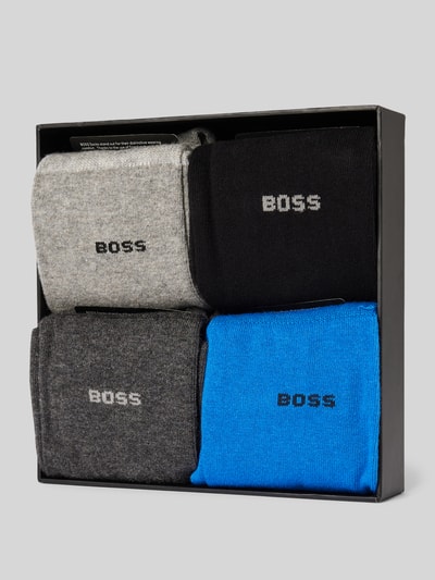 BOSS Socken mit Label-Stitching im 4er-Pack Blau 3