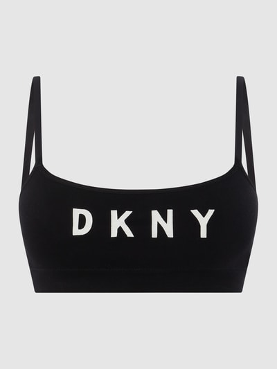 DKNY Stanik z mieszanki lyocellu Czarny 2