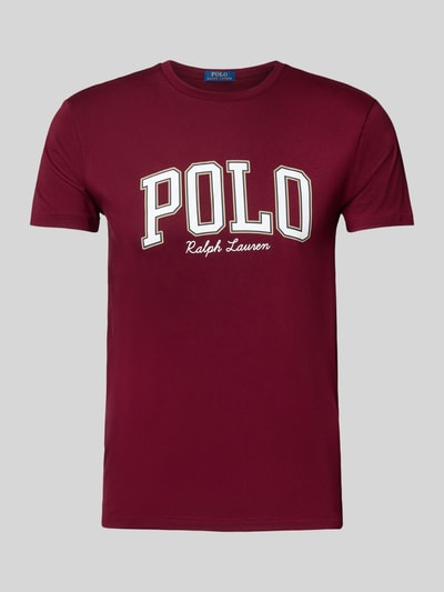 Polo Ralph Lauren Custom Slim Fit T-Shirt mit Rundhalsausschnitt Bordeaux 2