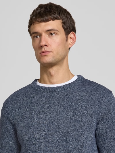 Armedangels Regular Fit Strickpullover aus reiner Baumwolle Modell 'ALVAARIO' Dunkelblau 3