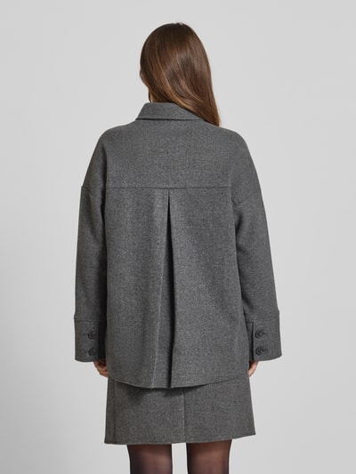 Christian Berg Woman Jacke mit Hemdblusenkragen und Pattentaschen Anthrazit 5