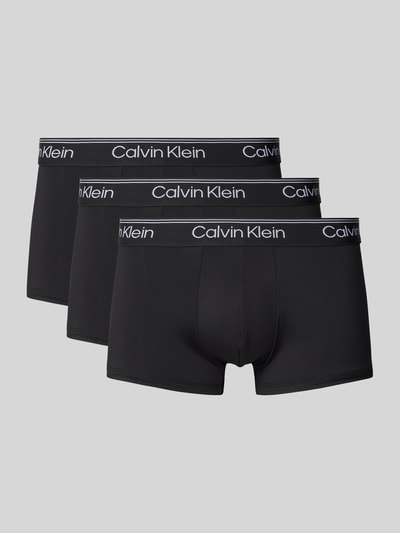 Calvin Klein Underwear Trunks mit Label-Bund im 3er-Pack Black 1