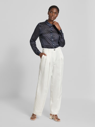 GUESS Regular Fit Hemdbluse im semitransparentem Design Marine 1