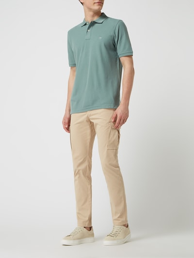 Fynch-Hatton Katoenen poloshirt  Rietgroen - 1