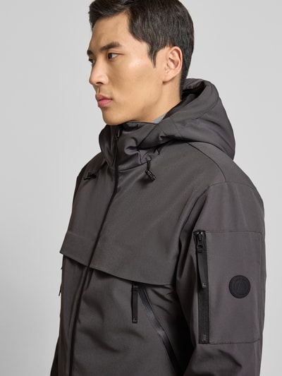 LUHTA Kurtka z kapturem model ‘HUKKALA’ Antracytowy 3