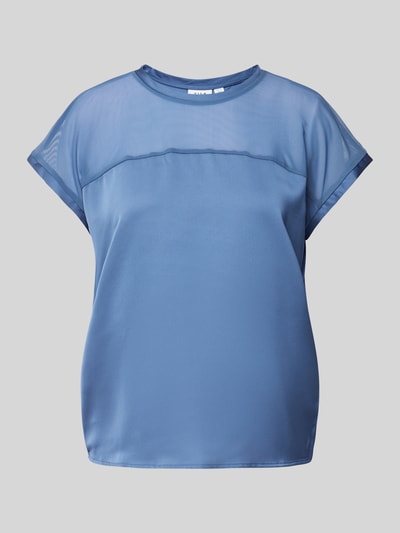 Vila Blouseshirt met kapmouwen, model 'ELLETTE' Blauw - 2