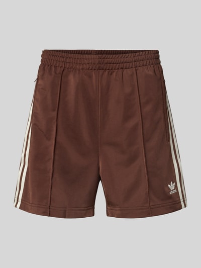 adidas Originals Szorty o kroju relaxed fit z lampasami model ‘Firebird’ Średniobrązowy 2