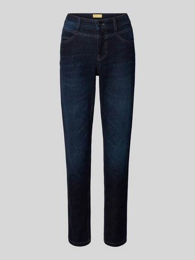 Cambio Slim fit jeans in 5-pocketmodel, model 'Posh' Donkerblauw - 2