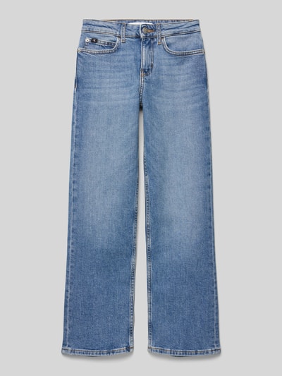 Calvin Klein Jeans Wide Leg Jeans mit Label-Detail Blau 1