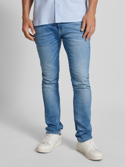 Tommy Jeans Slim Fit Jeans im 5-Pocket-Design Modell 'SCANTON' Jeansblau 4