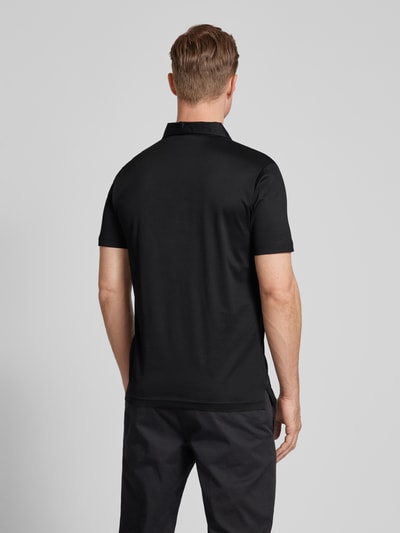 Karl Lagerfeld Regular fit poloshirt met labelprint Zwart - 5