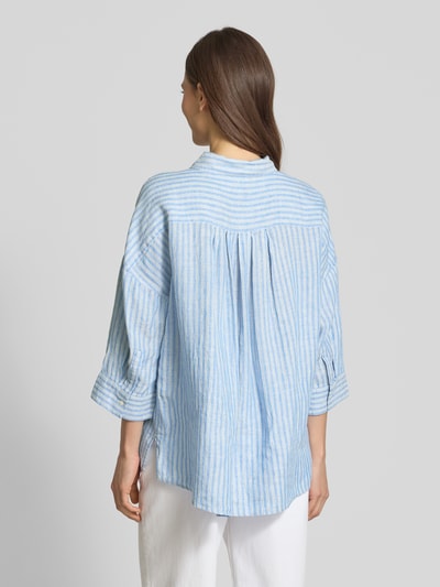 Tommy Hilfiger Relaxed Fit Bluse aus reinem Leinen Marine 5