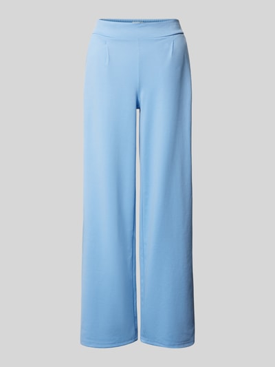 ICHI Wide Leg Stoffhose mit Bundfalten Modell 'KATE Long' Hellblau 1