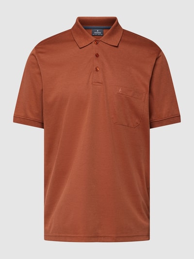 RAGMAN Poloshirt mit Label-Detail Rostrot 2