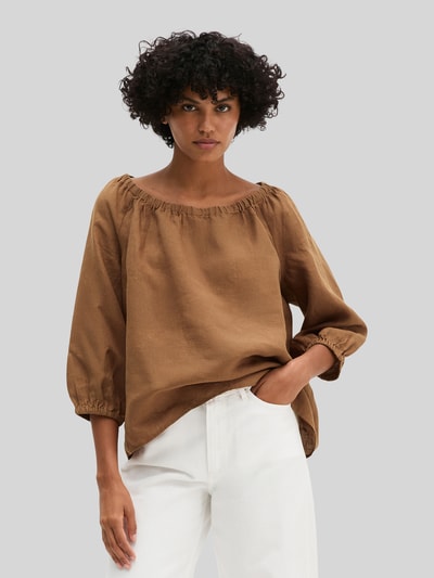 Marc O'Polo Regular Fit Bluse aus reinem Leinen mit Carmen-Ausschnitt Hazel 4