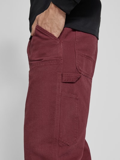 Carhartt Work In Progress Stoffhose mit Eingrifftaschen Bordeaux 3