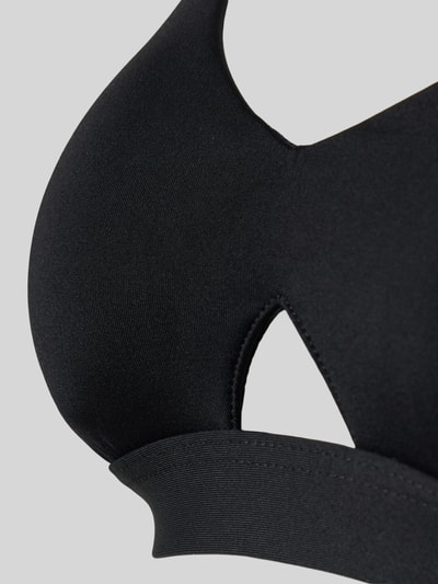 Produktfoto, Bikini-Oberteil mit verstellbaren Trägern von Seafolly, czarny, gładka faktura, materiał z domieszką stretchu, dopasowany krój