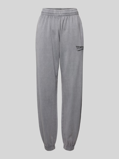 TheJoggConcept Sweatpants met elastische band, model ‘RUBI’ Antraciet - 2